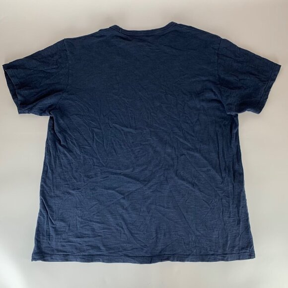 New England Patriots NFL Navy Blue 47 Brand Short Sleeve Crewneck Shirt - Picture 5 of 5